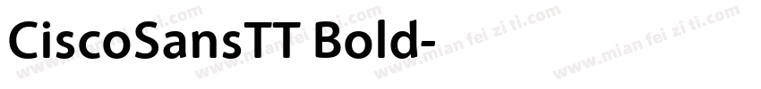 CiscoSansTT Bold字体转换